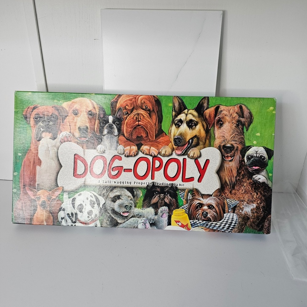 Dog-opoly Monopoly Property Trading Board Game Complete Set Dogs Made‎ in USA